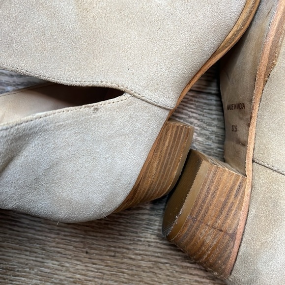 Free People Charm Double V Slip On Ankle Boots Size 37.5/7.5 - Picture 8 of 11